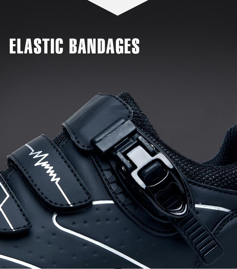 Hixingo Cycling Shoes Flat Mens Womens MTB Bicycle Shoes, Road Bike Anti-Slip Rubber Sole Sneaker Breathable Mountain Bike Shoe Compatible No Cleat, 3.5 to 12 UK