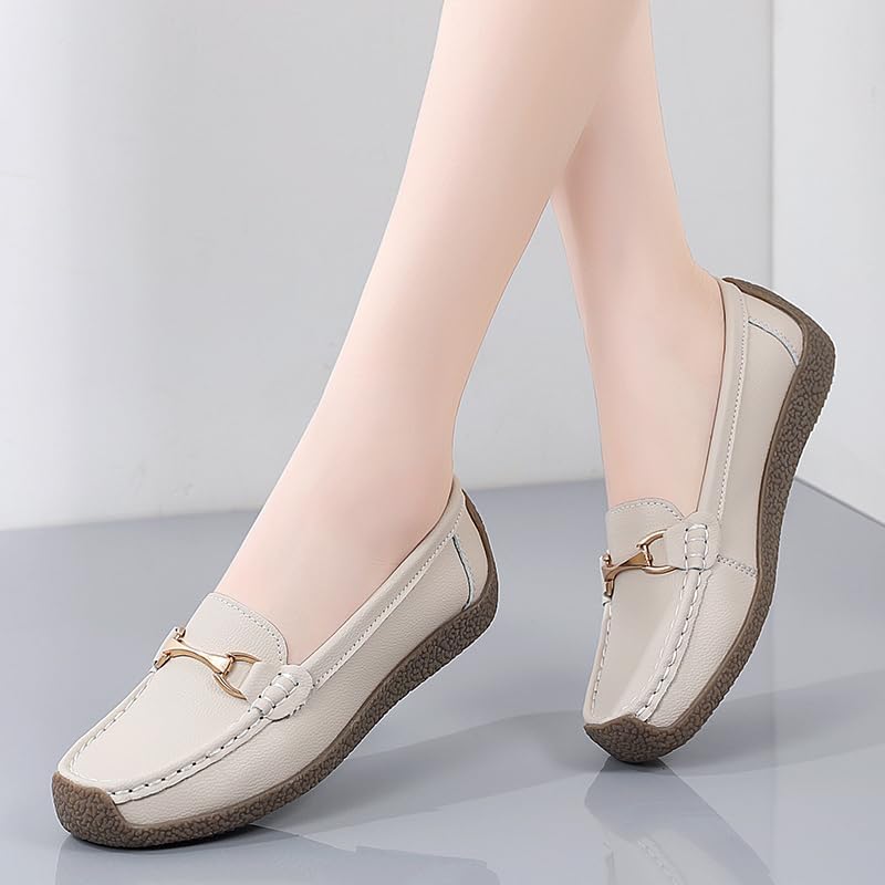Women's Printing Glaring Cushioned Loafer Flat