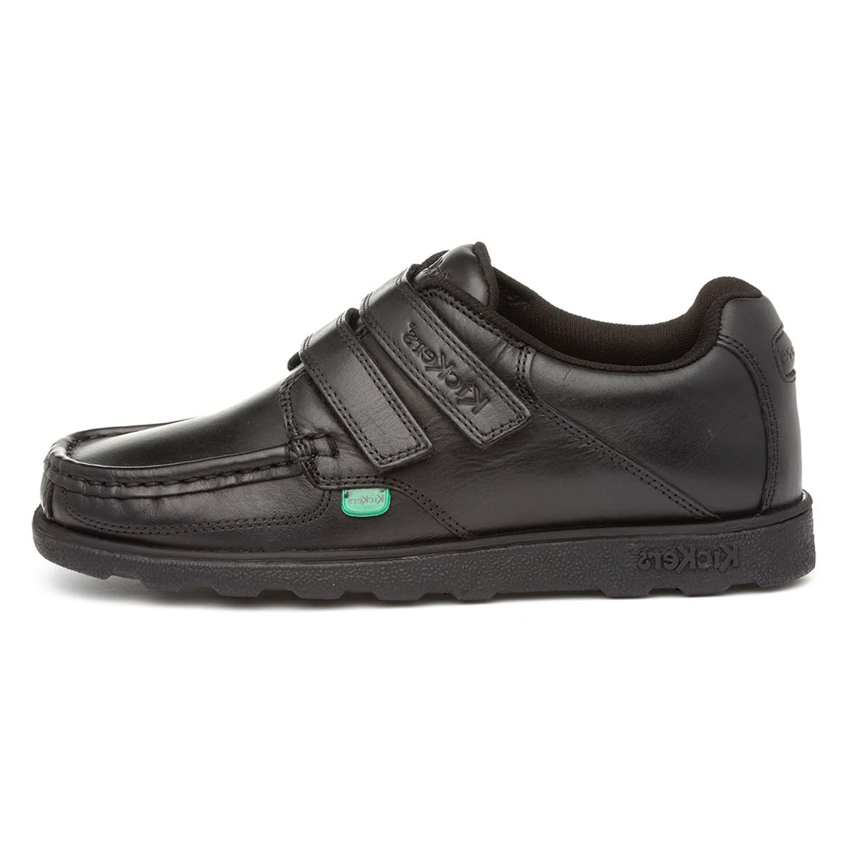 Kickers Fragma Boys Lace Up School Shoe in Black