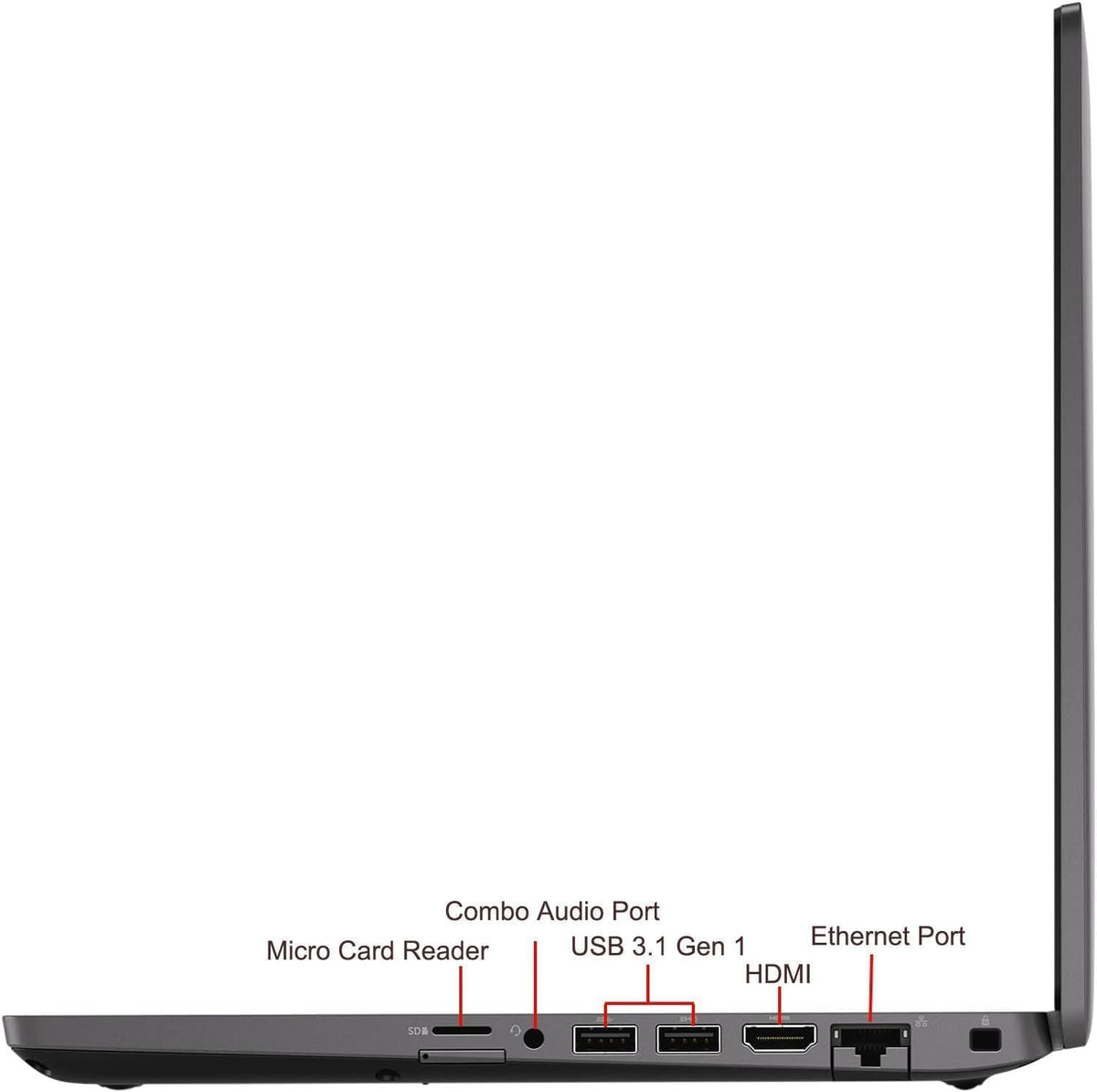 Dell Latitude 5400 14.0" Laptop, Intel i5-8365U, 16GB Ram, 512GB SSD, Windows 11 Pro, Black (Renewed)