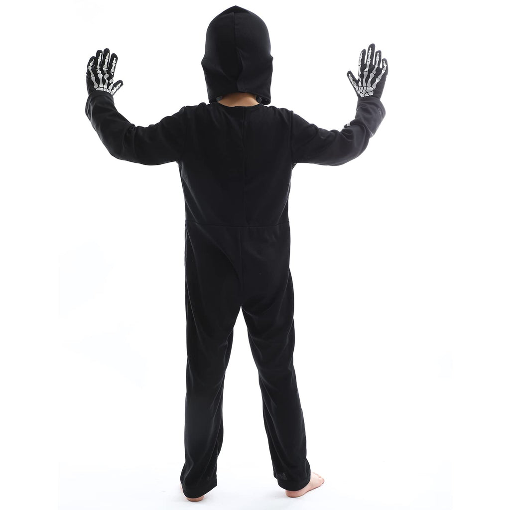 Sincere Party Kids Skeleton Costume Glow in the Dark Skeletons Halloween Skeleton Costumes for Boys and Girls