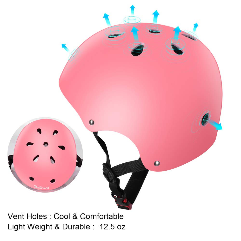 Besttravel Kids Helmet, Toddler Helmet Adjustable Toddler Bike Helmet Ages 3-8 Years Old Boys Girls Multi-Sports Safety
