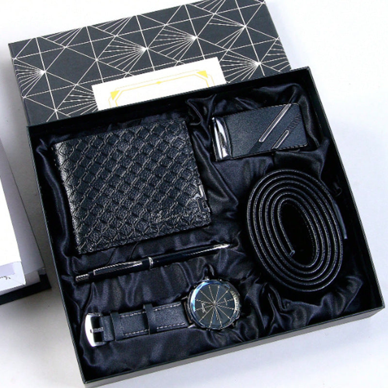 Men's Gift Set - Belt and Wallet Gift Box for Boyfriend, Christmas or Valentine's Day