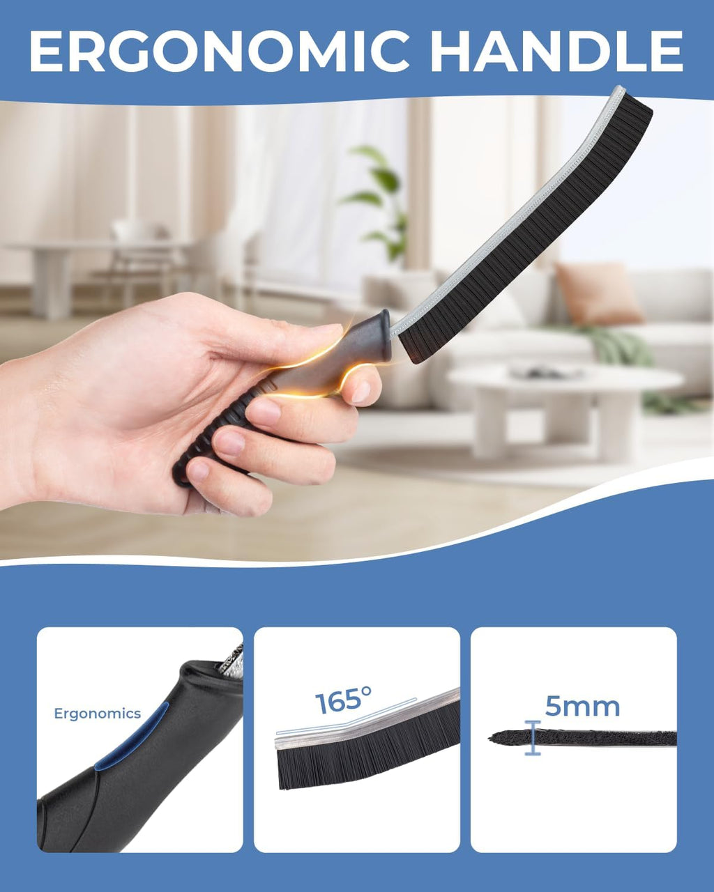 Crevice Cleaning Brush 6 Pack Hard Bristle Gap Cleaner Set Magic Brush Cleangor
