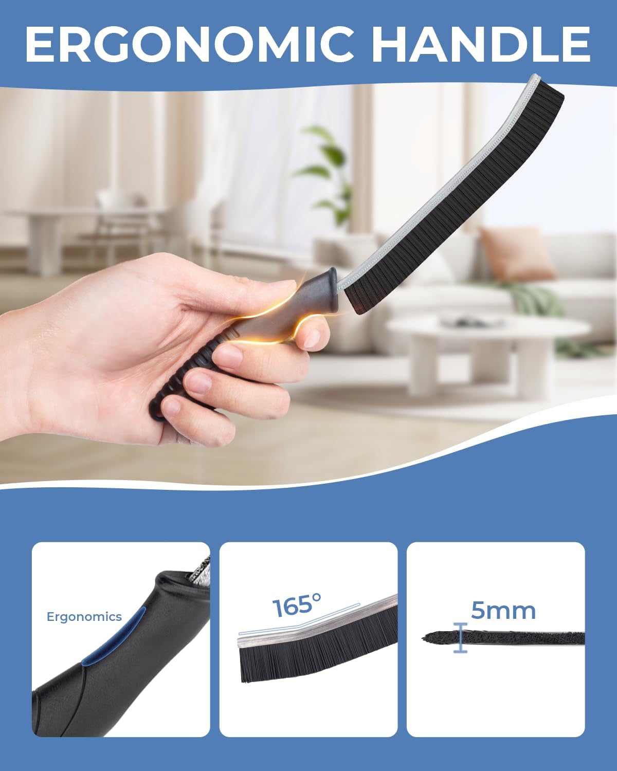 Crevice Cleaning Brush 6 Pack Hard Bristle Gap Cleaner Set Magic Brush Cleangor