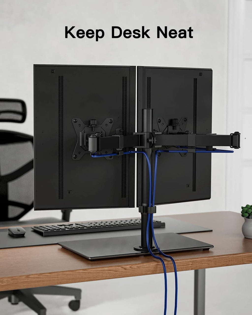 Dual Monitor Stand 13 to 32 Inch Freestanding Dual Arm Adjustable ErGear