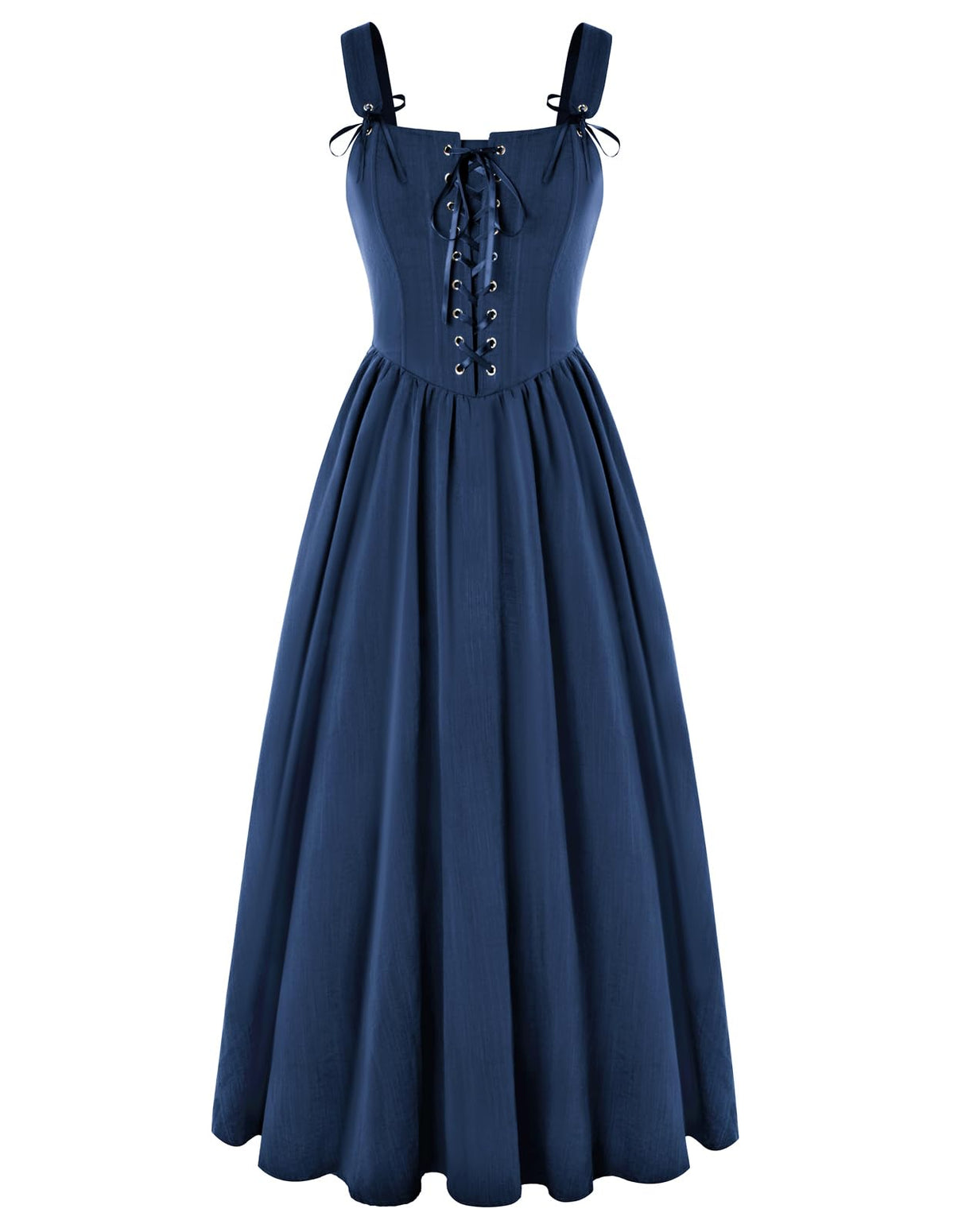 SCARLET DARKNESS Women's Renaissance Corset Dress Sleeveless Lace up A-Line Maxi Dresses