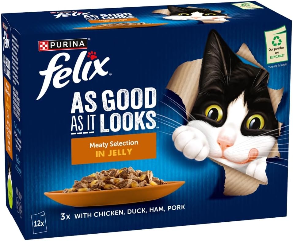 FELIX Doubly Delicious Countryside Selection in Jelly Wet Cat Food 40x85g