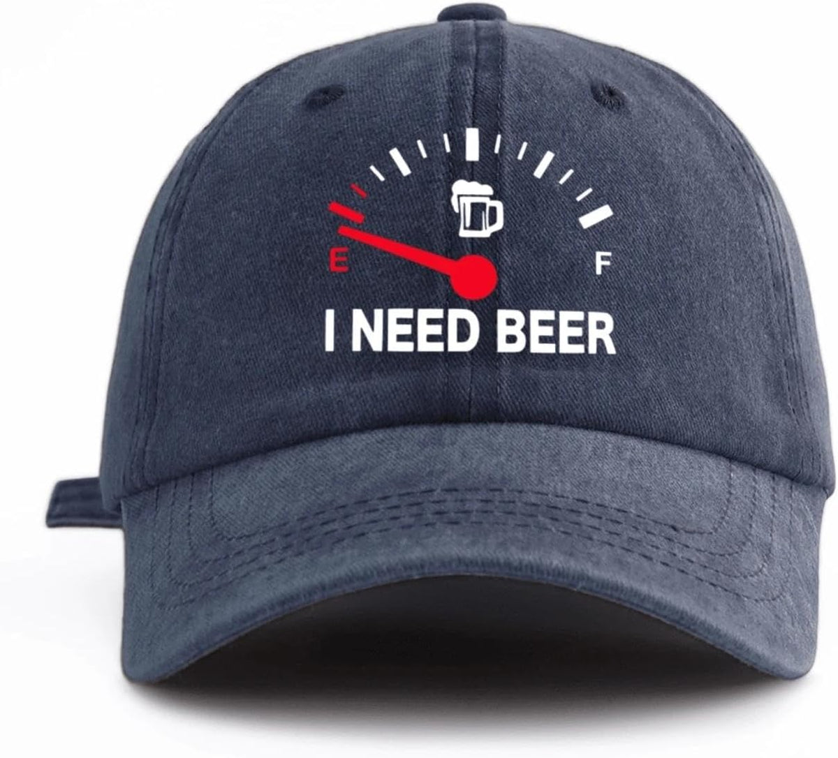 Printed Washed Baseball Cap, Adjustable Size Hat for Men Women, Casual Vintage Style for Outdoor Sports Daily Wear