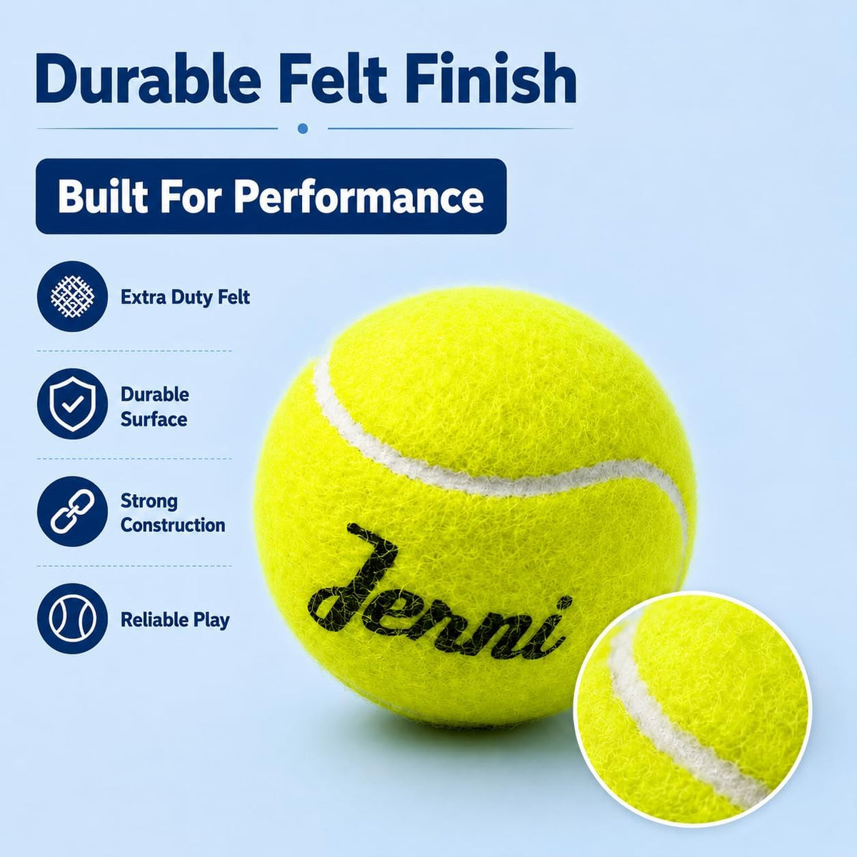 3 Pack Extra Duty Tennis Balls with Storage Tube