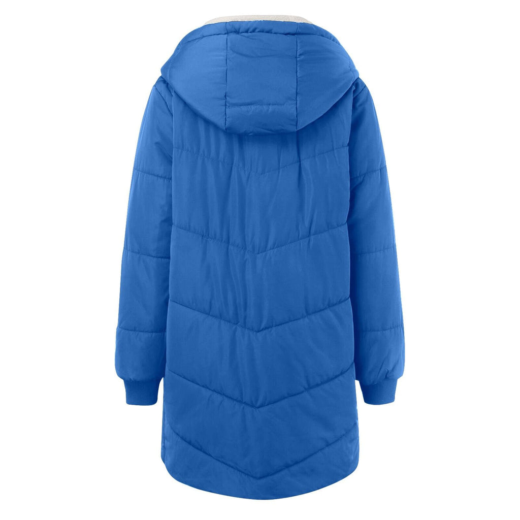 Women's Winter Puffer Jacket - Warm Padded Coat for UK Daily Wear Windproof Outer Loose Casual Fit Lightweight Padded Overcoat Cold Weather Resistant Autumn Outwear Jackets