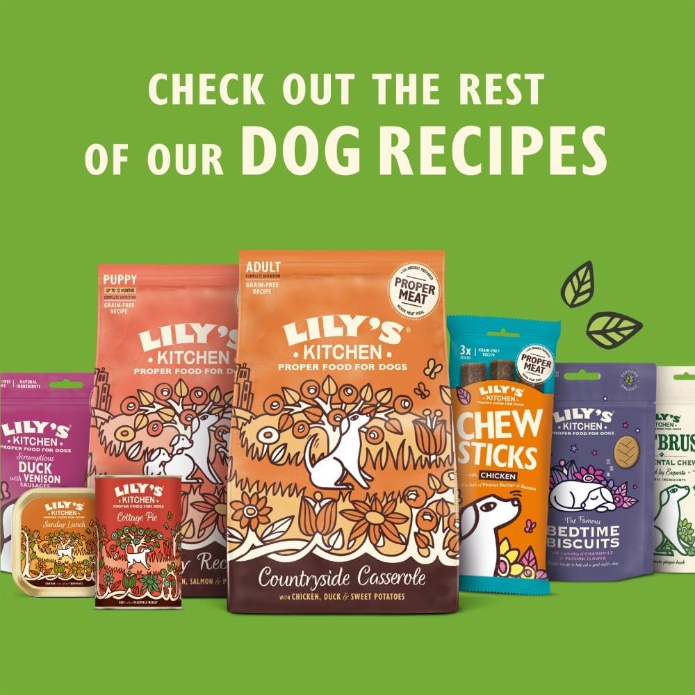 Lily's Kitchen Natural Adult Dog Food Wet Trays - Classic Dinners Multipack - Chicken, Lamb & Beef - Complete Meal Recipes (6 Trays x 150g)