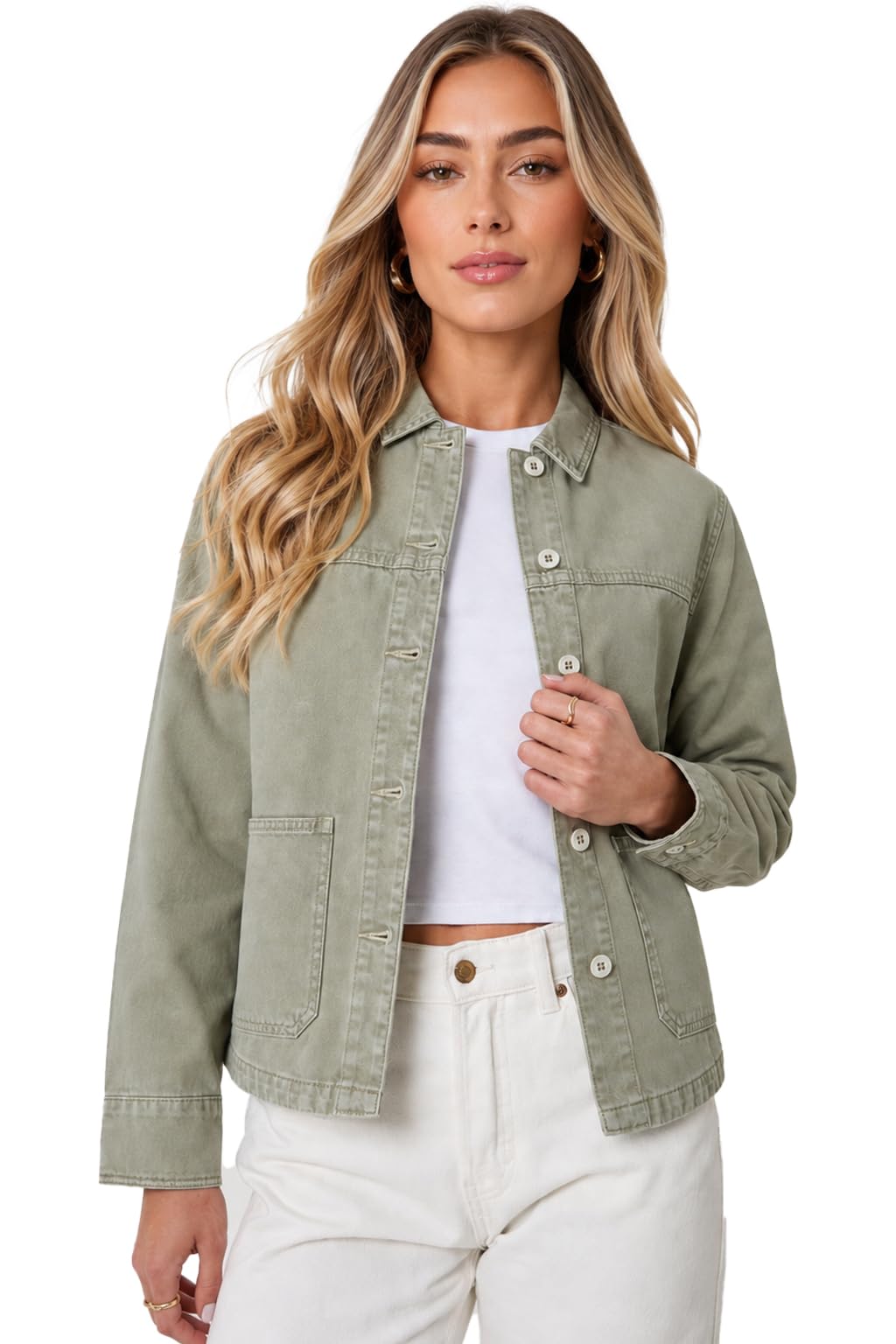 UC Ex High Street Brand Summer Denim Jackets Women, Ladies Button Up Jean Jacket