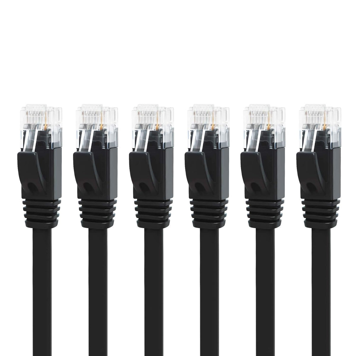 Yauhody CAT 6 Ethernet Cable 10m, Pure Copper High Speed Solid Flat CAT6