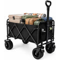Heavy Duty Folding Wagon Cart 500lbs All Terrain Wheels Garden Trolley Utility