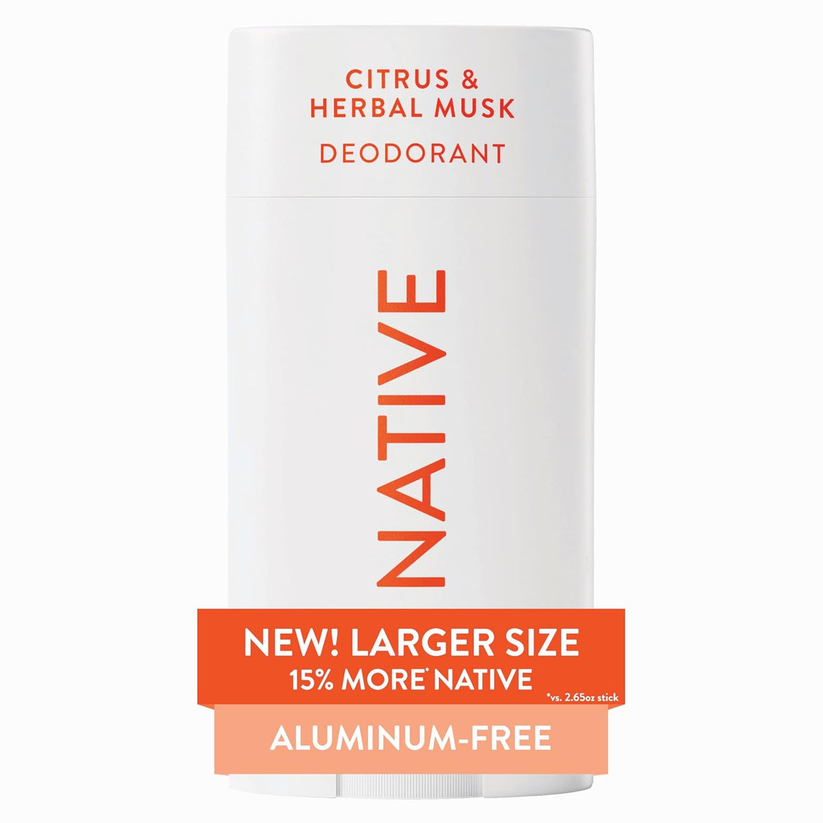 Native Aluminum-Free Deodorant for Women & Men, Coconut & Vanilla, 2.65oz