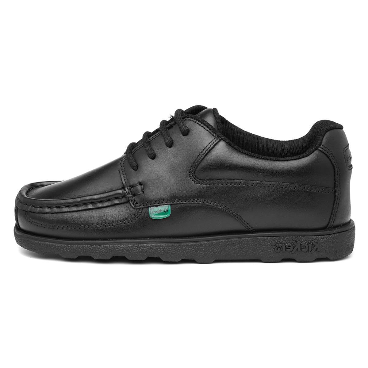 Kickers Fragma Boys Lace Up School Shoe in Black