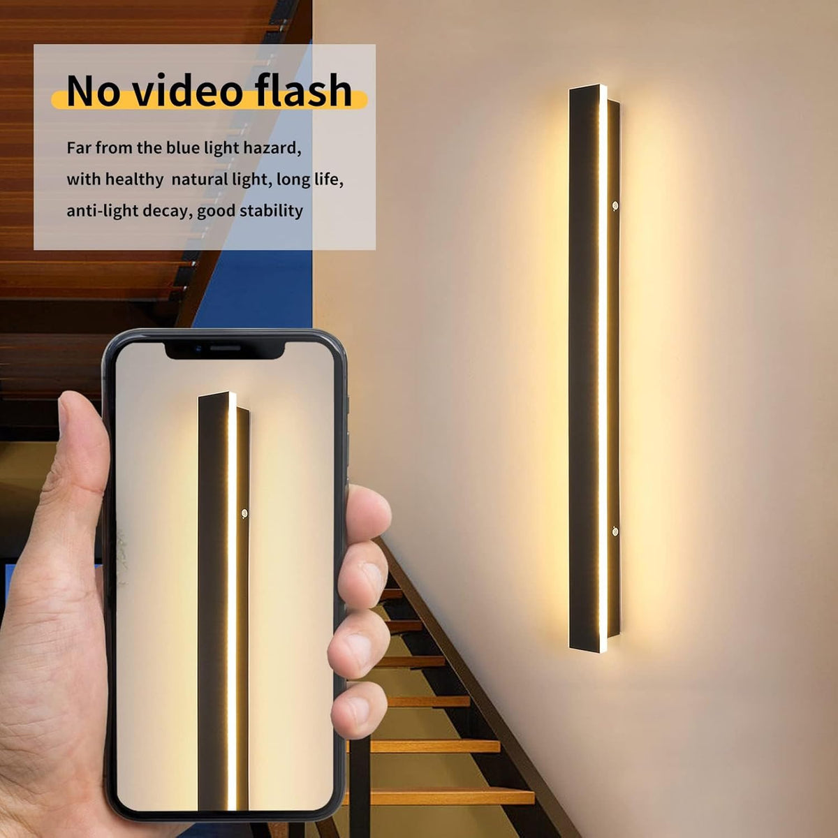 Outdoor LED Wall Light 80cm IP65 3 Colour Modern Strip Garden Lamp Mikeru