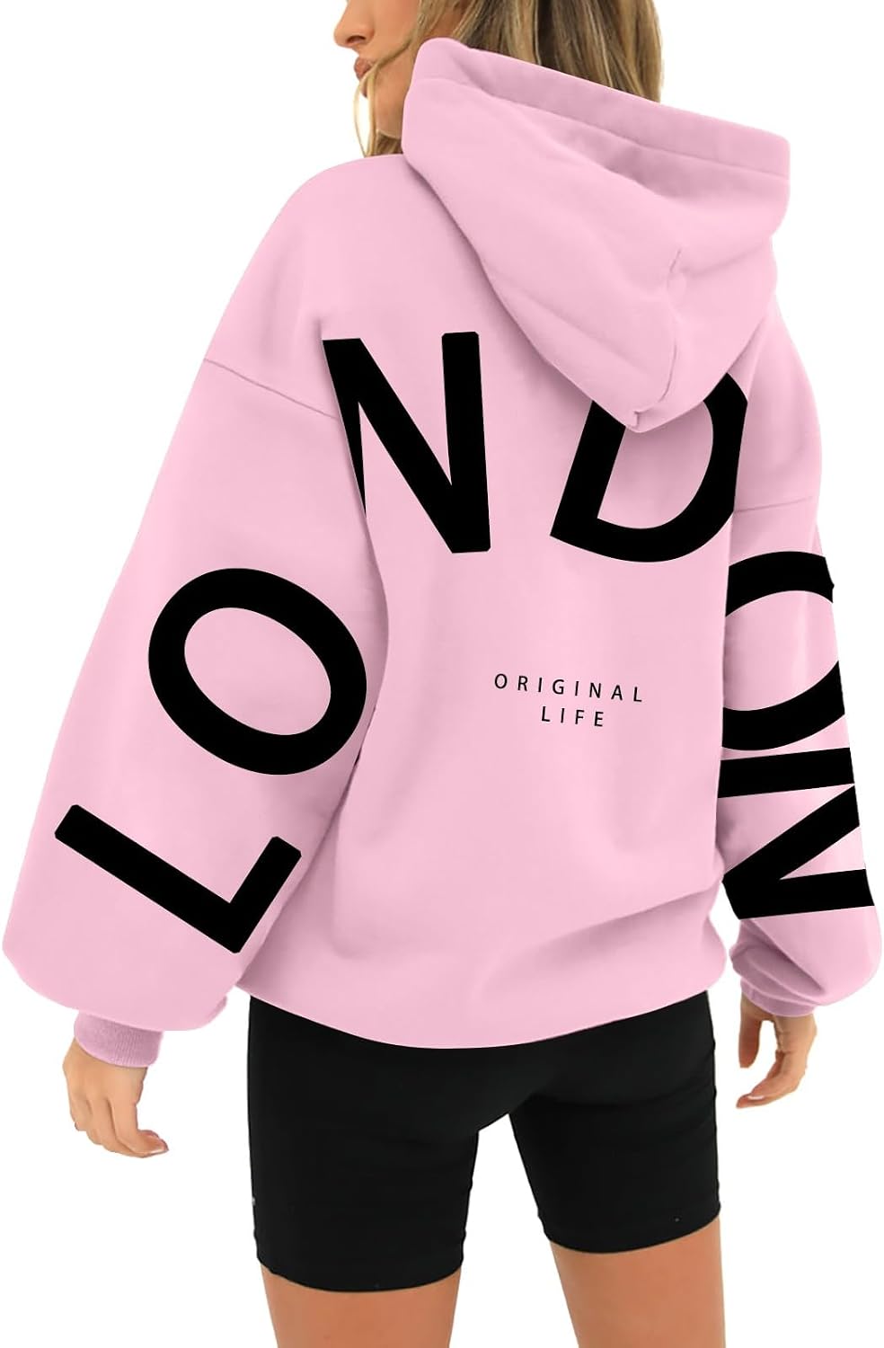 Ladies Sweatshirts And Hoodies Unisex Printed Long Sleeved Casual Loose Pocket Hoodie Plus Size Activewear Ladies Lightweight Sweatshirts Holiday Essentials for Women