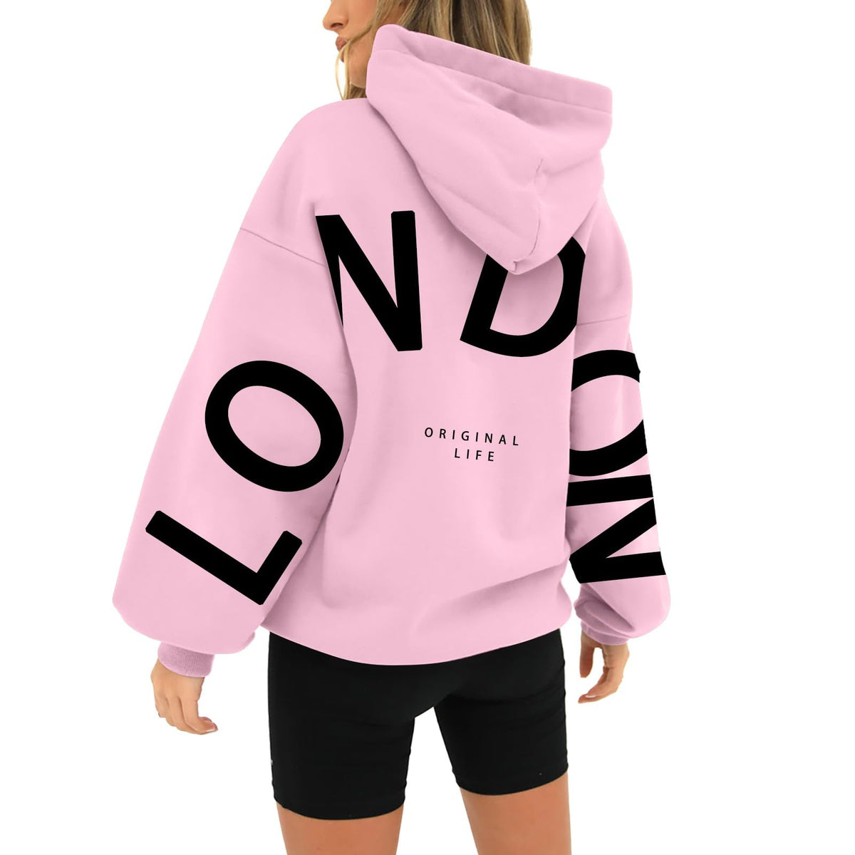 Ladies Sweatshirts And Hoodies Unisex Printed Long Sleeved Casual Loose Pocket Hoodie Plus Size Activewear Ladies Lightweight Sweatshirts Holiday Essentials for Women