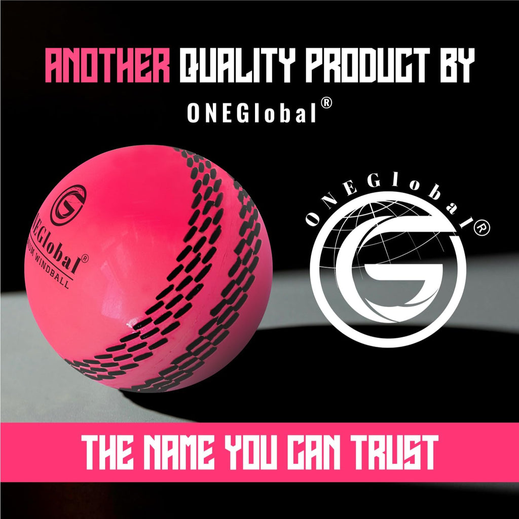 Premium Windball Soft Cricket Ball with Colour Seam | Wind Ball for Outdoor & Indoor Practice, Coaching, Garden & Beach Games