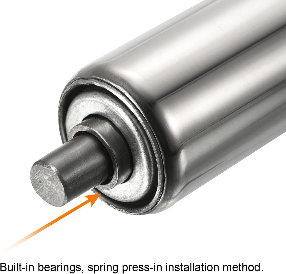 Conveyor Roller 1.5 Inch x 24 Inch Stainless Steel 2 Pack PATIKIL