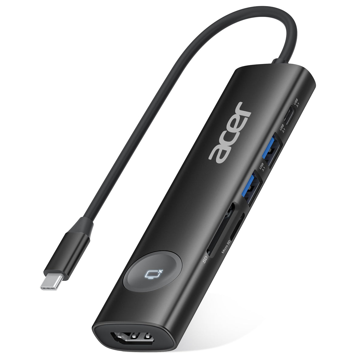 Acer 7IN1 USB C Hub, USB C to HDMI Adapter 4K@60Hz for Laptop, Mac