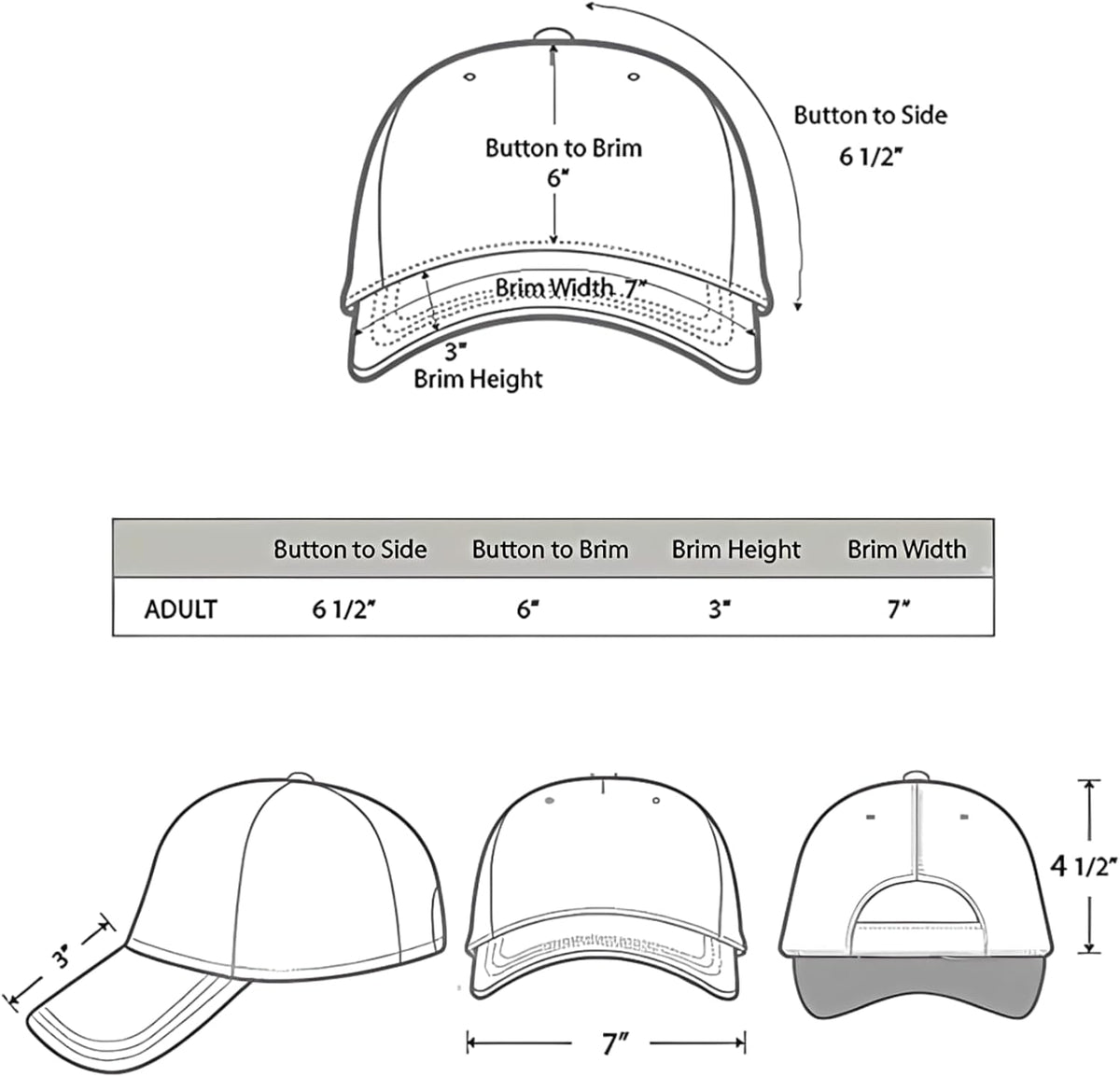1 PCS Vintage Patchwork Letter Embroidered Baseball Cap-Denim Folded Rim Washed Sun Hat Adjustable Unisex