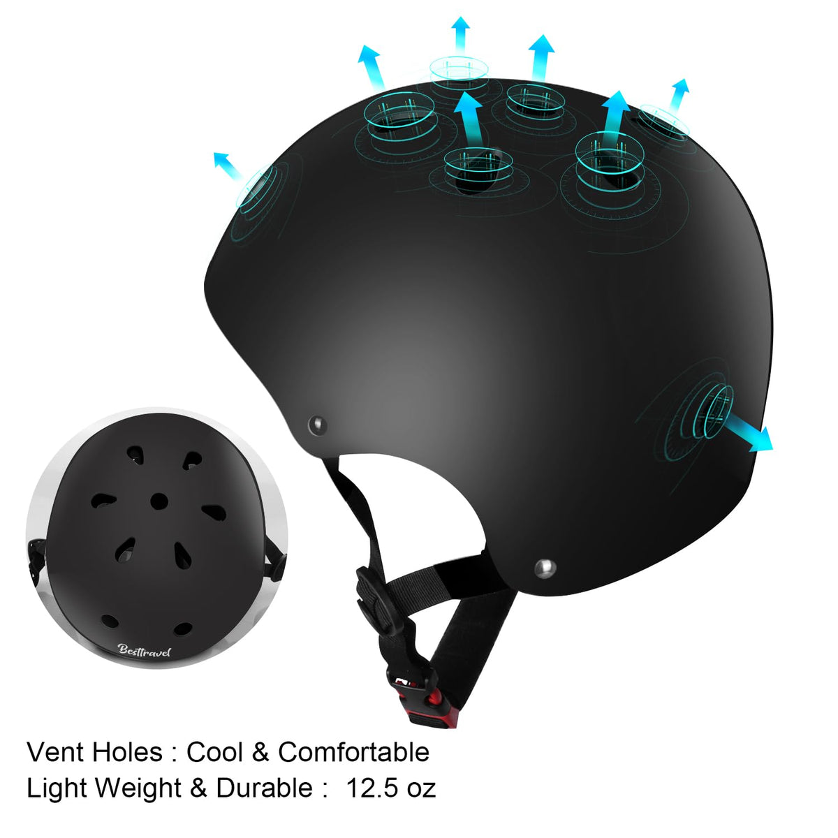 Besttravel Kids Helmet, Toddler Helmet Adjustable Toddler Bike Helmet Ages 3-8 Years Old Boys Girls Multi-Sports Safety