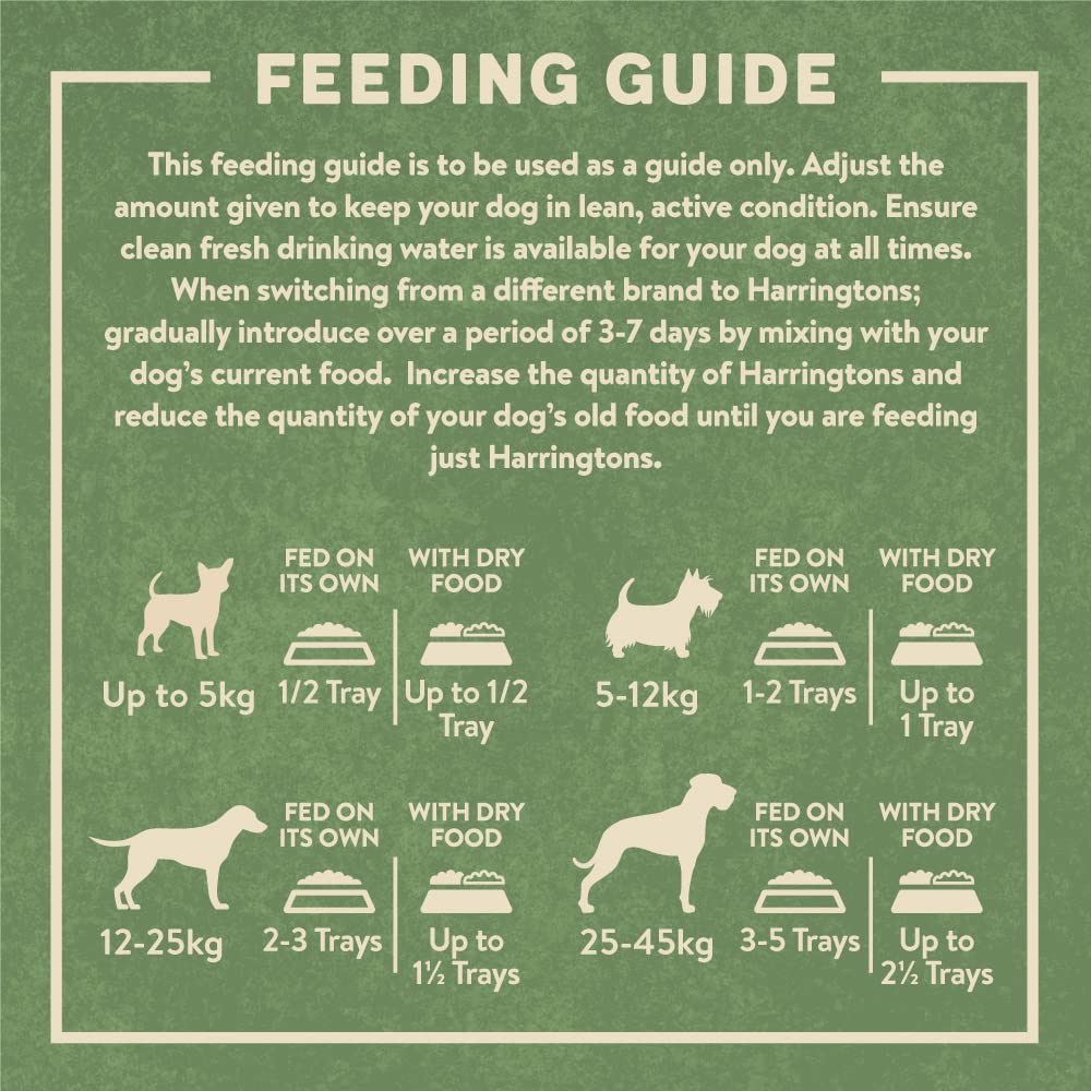 Harringtons Complete Wet Adult Dog Food Trays Meaty Pack 16x400g