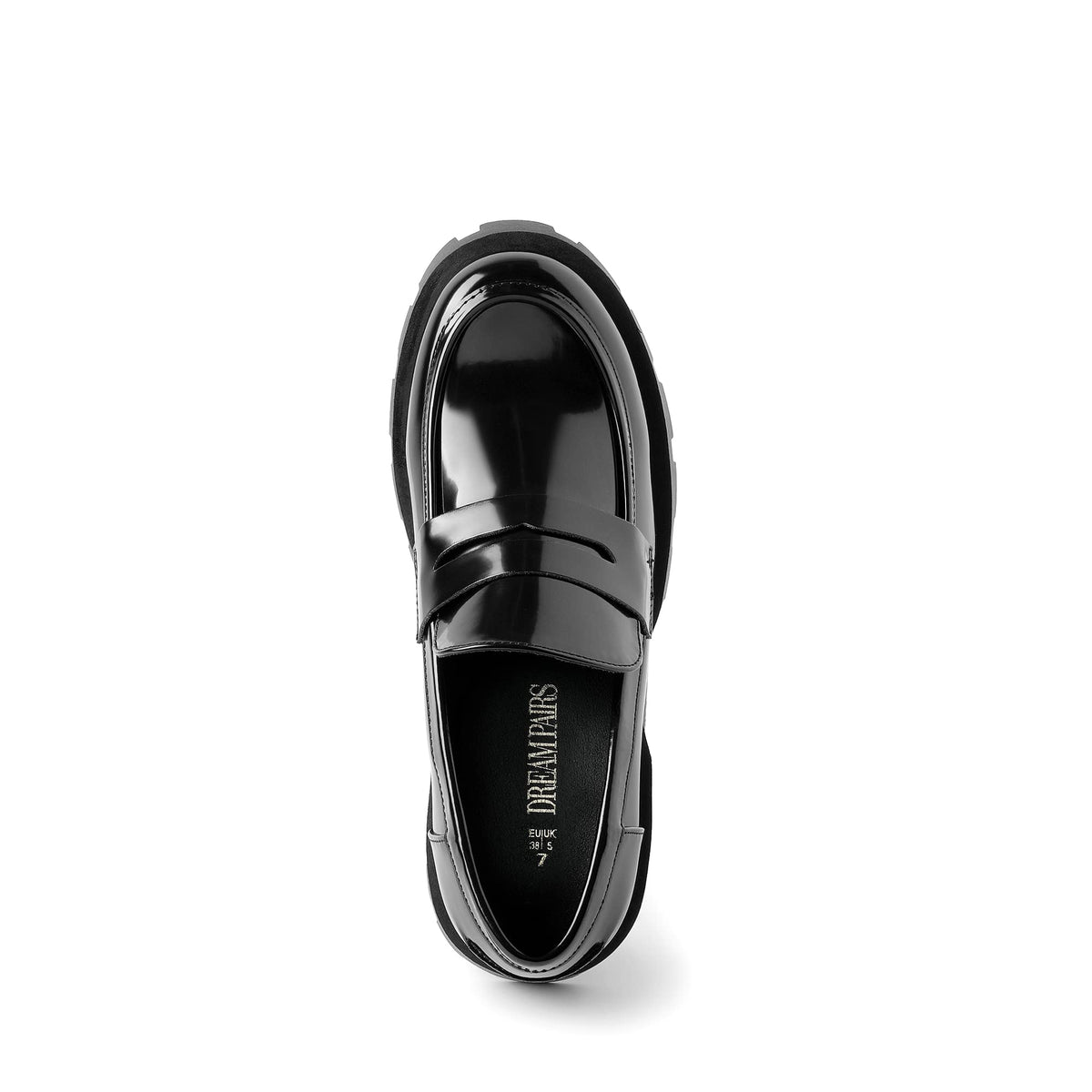 DREAM PAIRS Women's Loafers Lug Sole Slip On