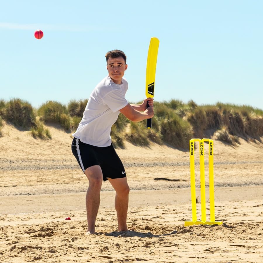 FORZA Garden Cricket Set - Available in 3 Sizes | Full Set or Half Set | Lightweight Cricket Equipment