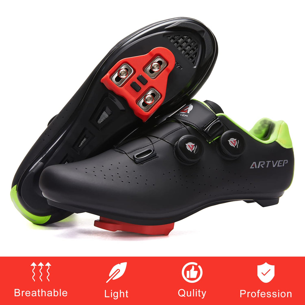 Mens Cycling Shoes Women Road Bikes MTB Shoes Compatible with Look SPD SPD-SL Delta Cleats Compatible with Peloton Shoes Indoor/Outdoor