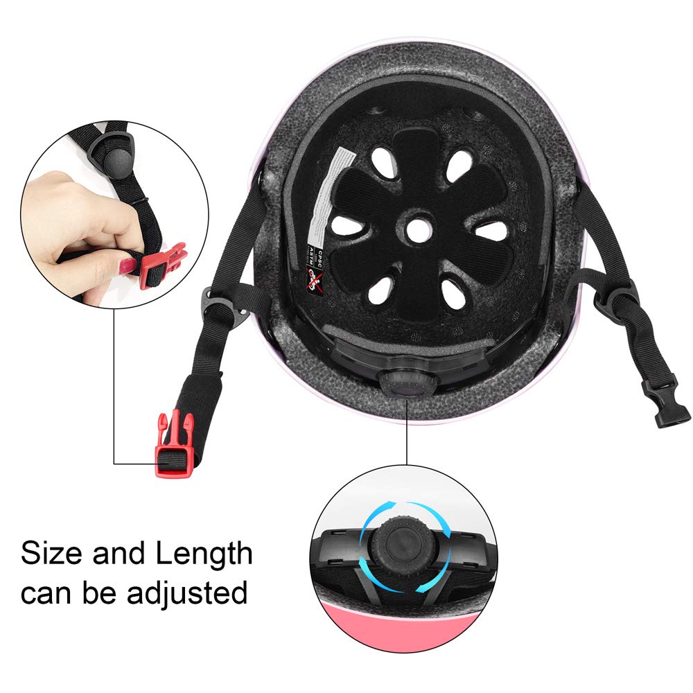 Besttravel Kids Helmet, Toddler Helmet Adjustable Toddler Bike Helmet Ages 3-8 Years Old Boys Girls Multi-Sports Safety
