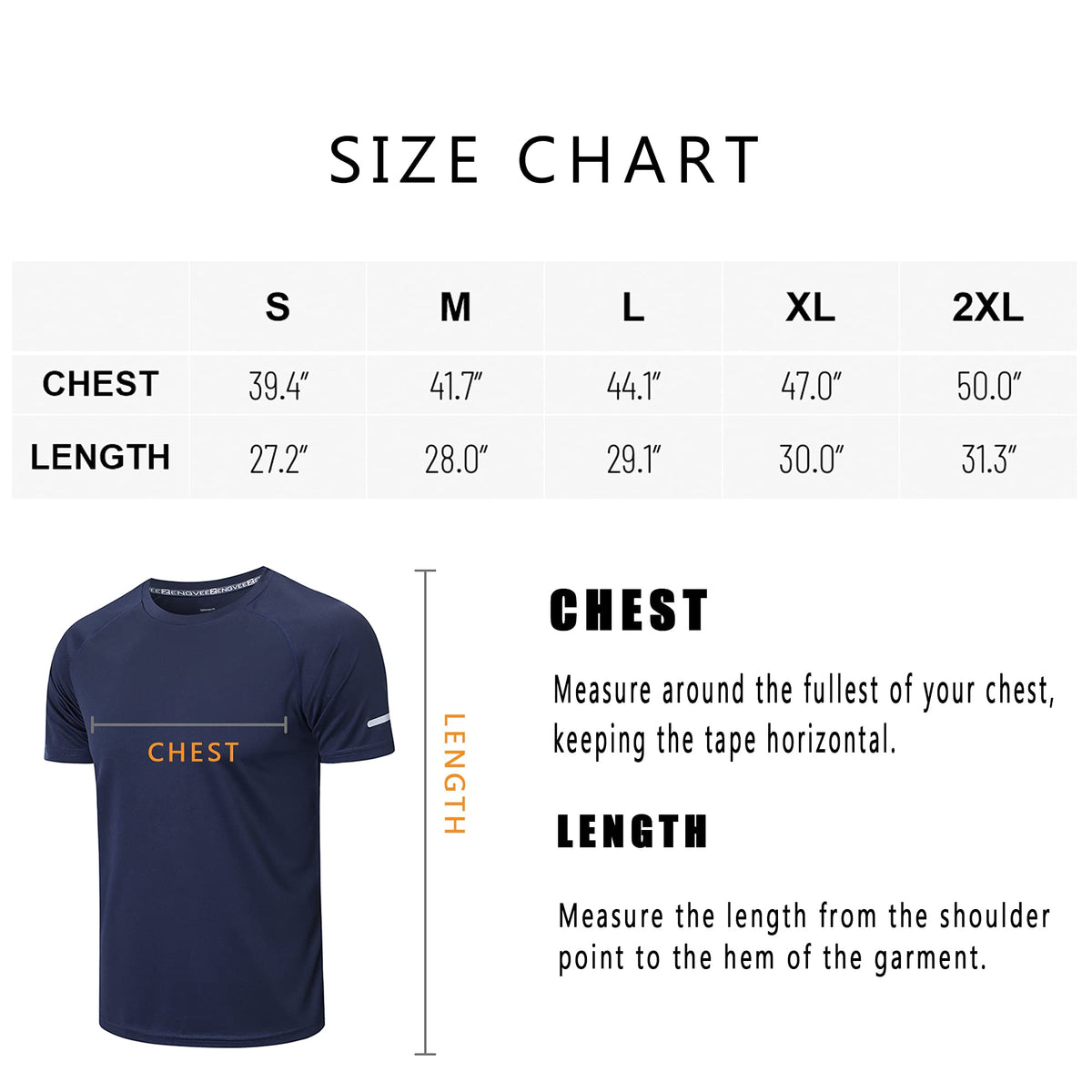 Gaiatiger 1/3 Pack Mens T-Shirts Quick Dry Short Sleeve Tops Running Shirts