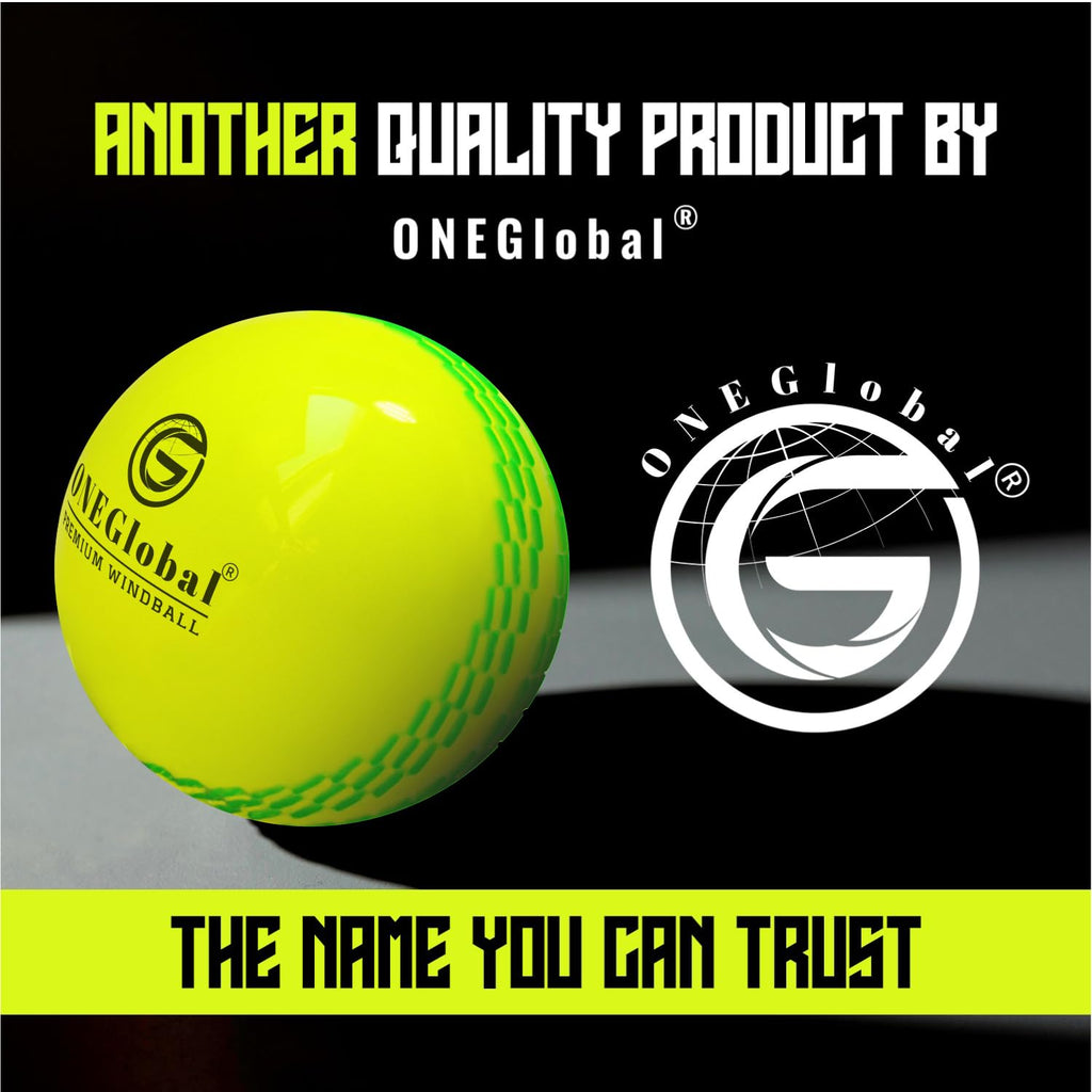 Premium Windball Soft Cricket Ball with Colour Seam | Wind Ball for Outdoor & Indoor Practice, Coaching, Garden & Beach Games