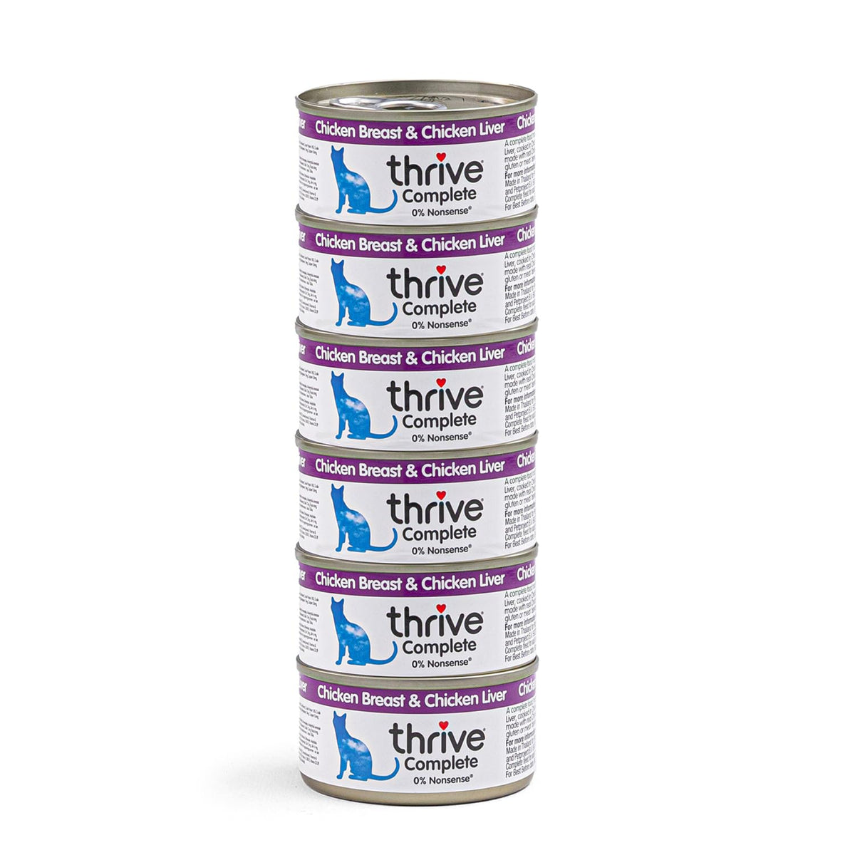 Thrive Complete Tuna with Salmon Wet Cat Food Cans – Adult & Senior – 6 x 75g