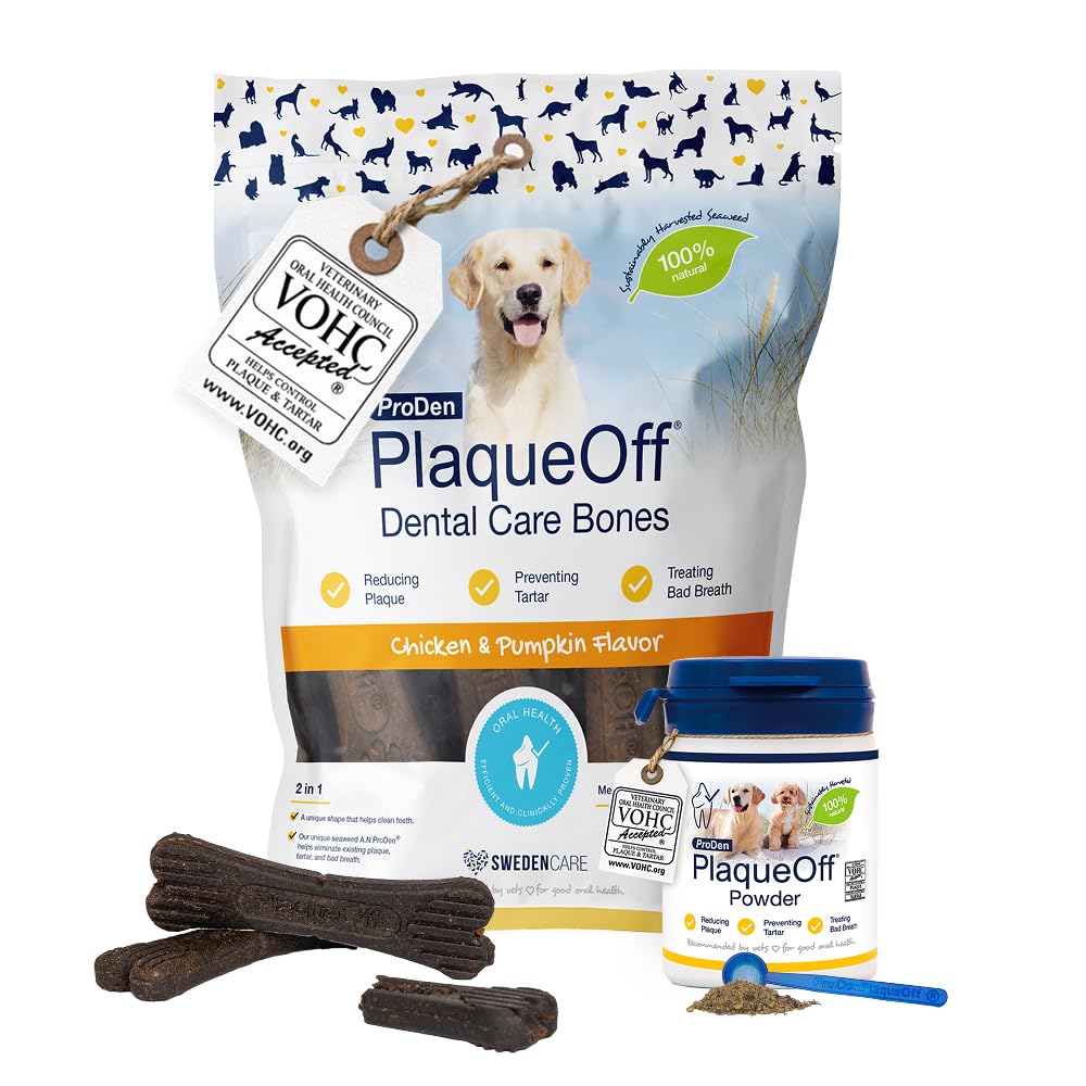 ProDen PlaqueOff 180g Powder for Dogs - VOHC Accepted 18-Month Supply