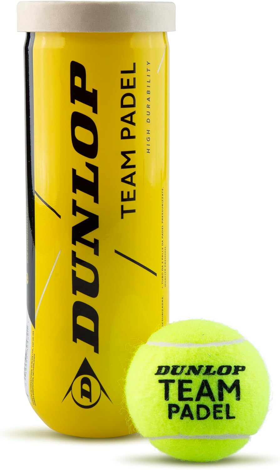 Dunlop Padel Balls Team Padel, 3 Balls