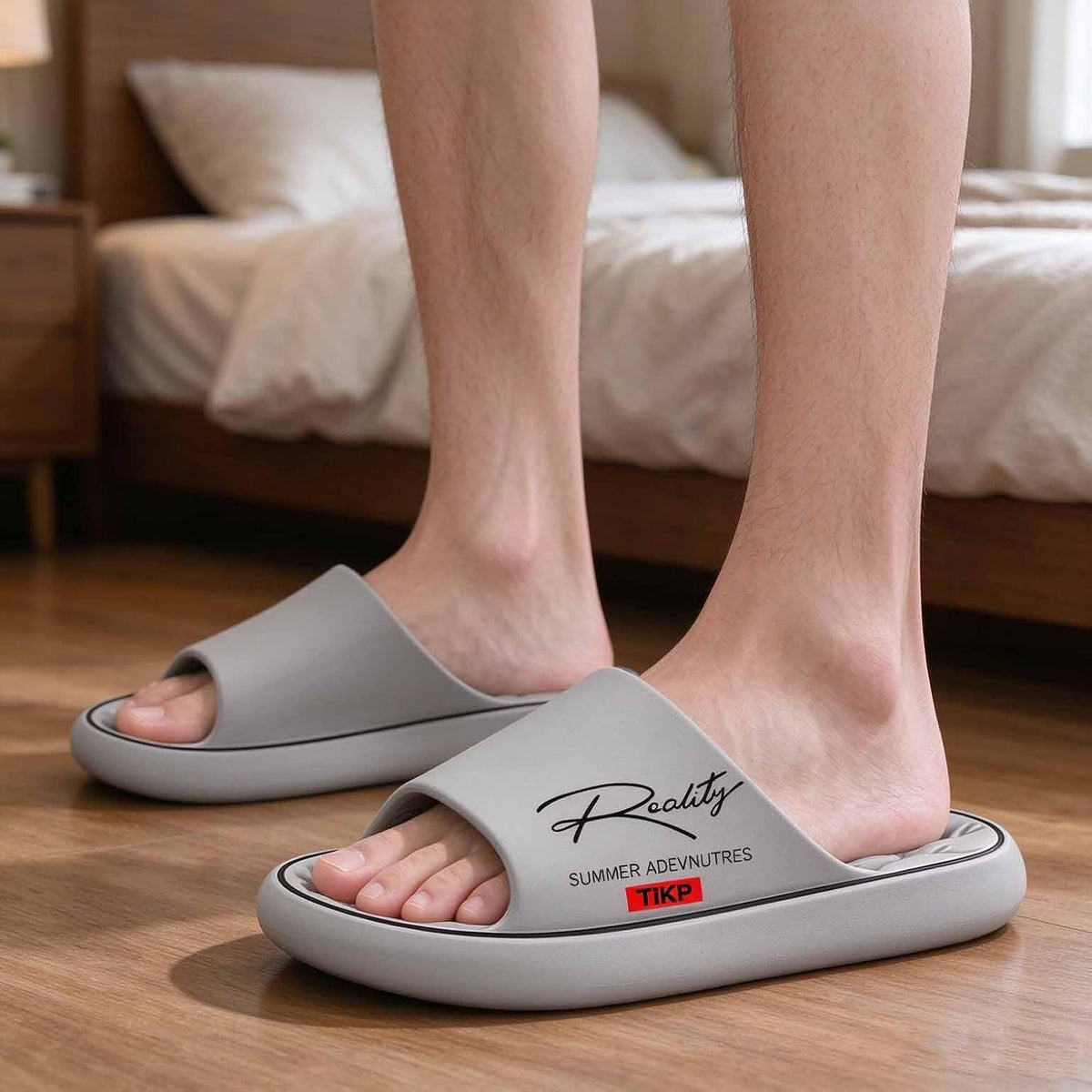 Unisex Cloud Slides Slippers for Women and Men, Non-Slip Thick Cushioned Shower Sandals, Quick Drying EVA Massage Slippers for Indoor Bathroom Outdoor Pool Beach