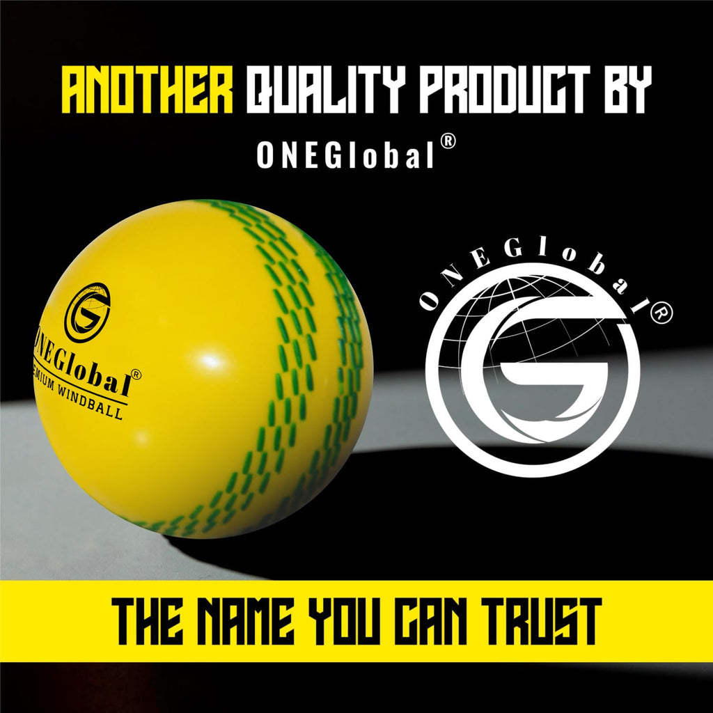Premium Windball Soft Cricket Ball with Colour Seam | Wind Ball for Outdoor & Indoor Practice, Coaching, Garden & Beach Games