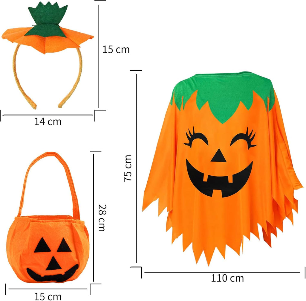 Pumpkin Costume Women, Halloween Costumes Adult Women with Pumpkin Hat