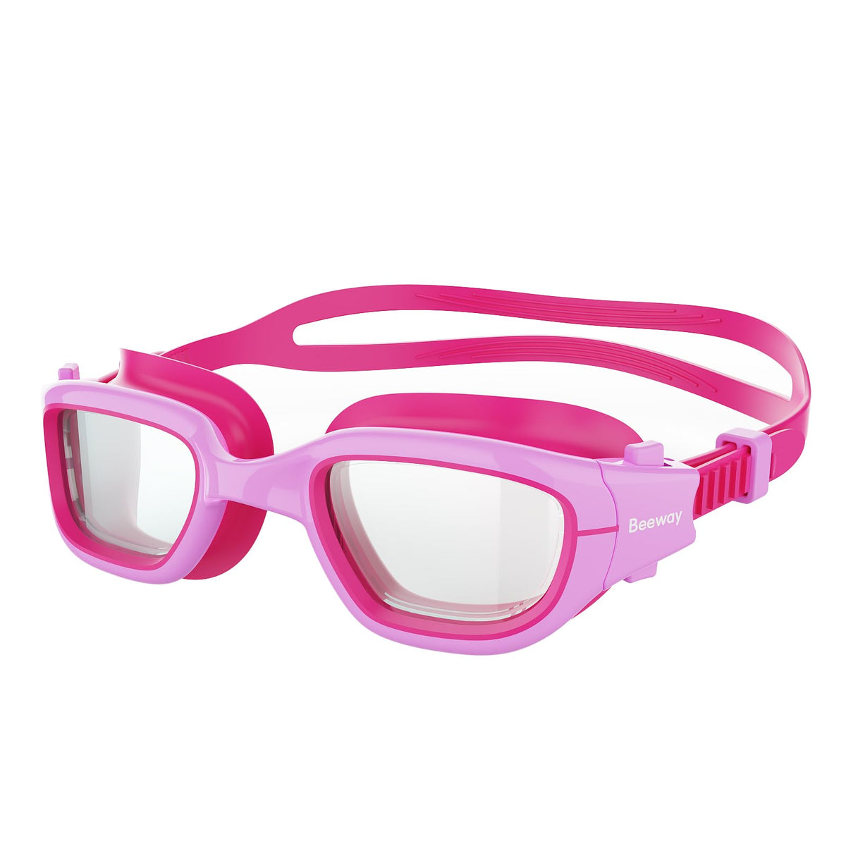 BEEWAY Kids Swimming Goggles for Boys Girls Age 6-14 Anti Fog & Leak Proof
