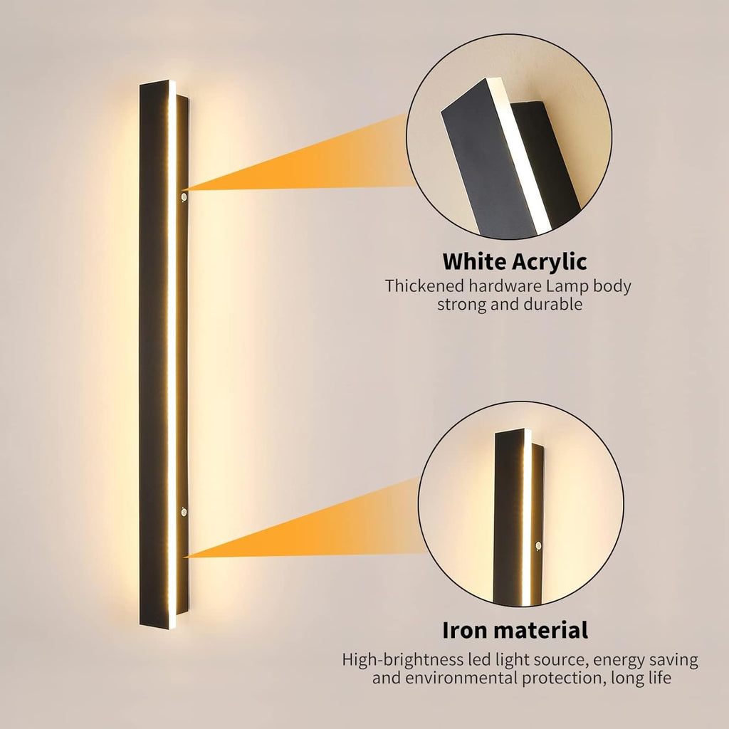 Outdoor LED Wall Light 80cm IP65 3 Colour Modern Strip Garden Lamp Mikeru
