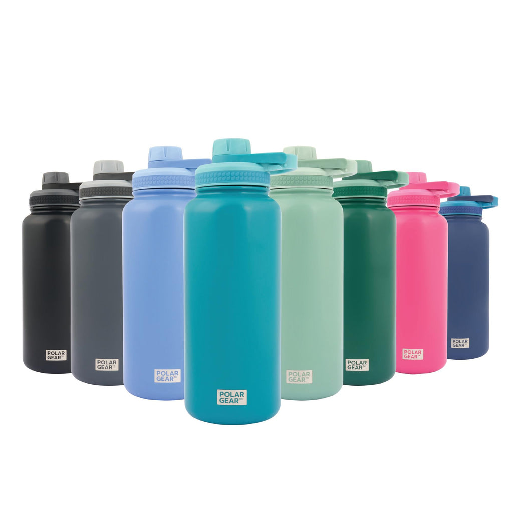 Polar Gear Insulated Water Bottle with Flip Straw - 800ml Wine