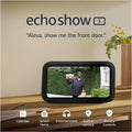 Echo Show 5 (Newest gen), Smart display and alarm clock with clearer sound, Charcoal, with Alexa+ Early Access