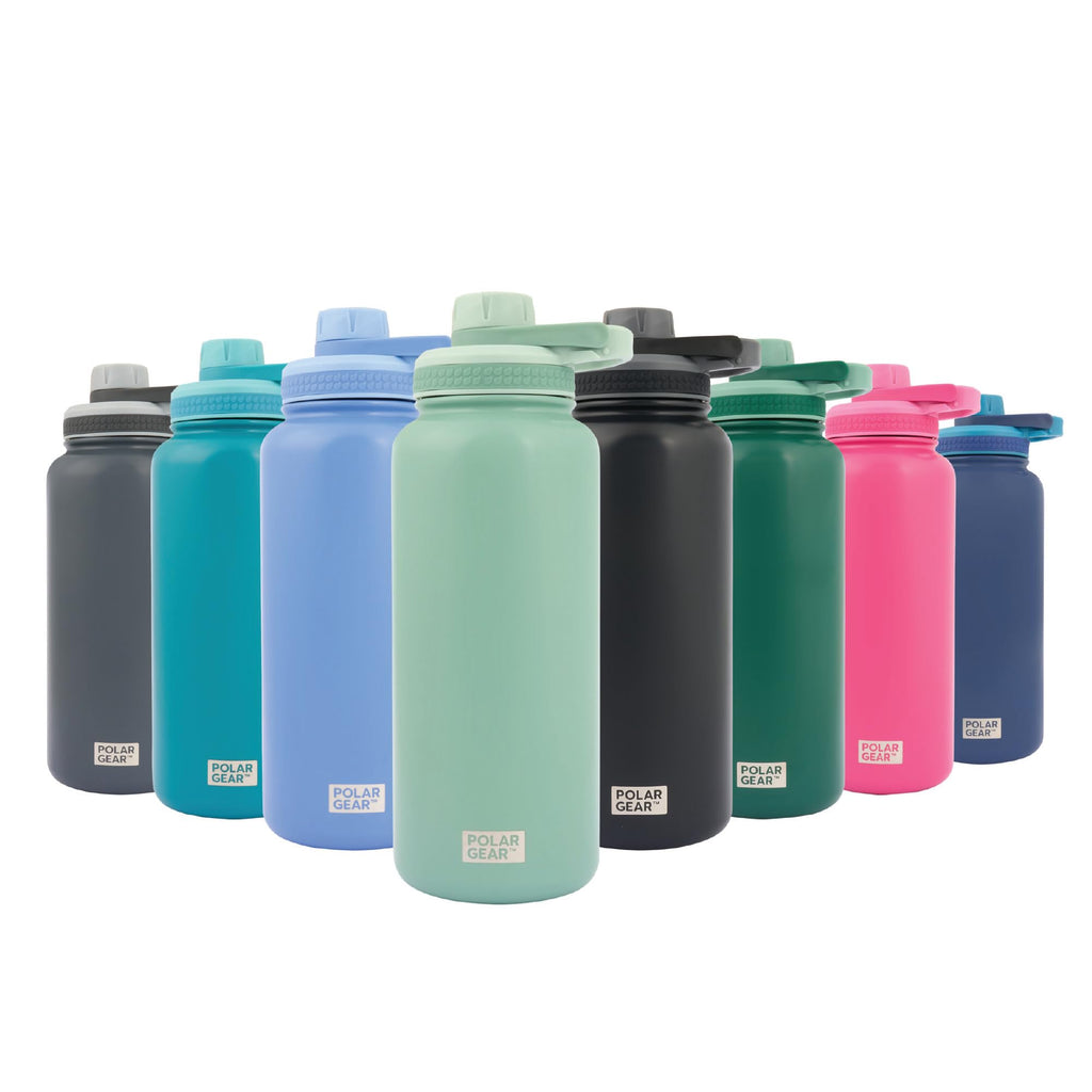 Polar Gear Insulated Water Bottle with Flip Straw - 800ml Wine