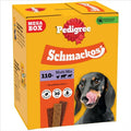 Pedigree Schmackos Mega Pack 110/112 Strips Snacks, Dog Treat Multipack with Beef, Lamb and Poultry Flavours