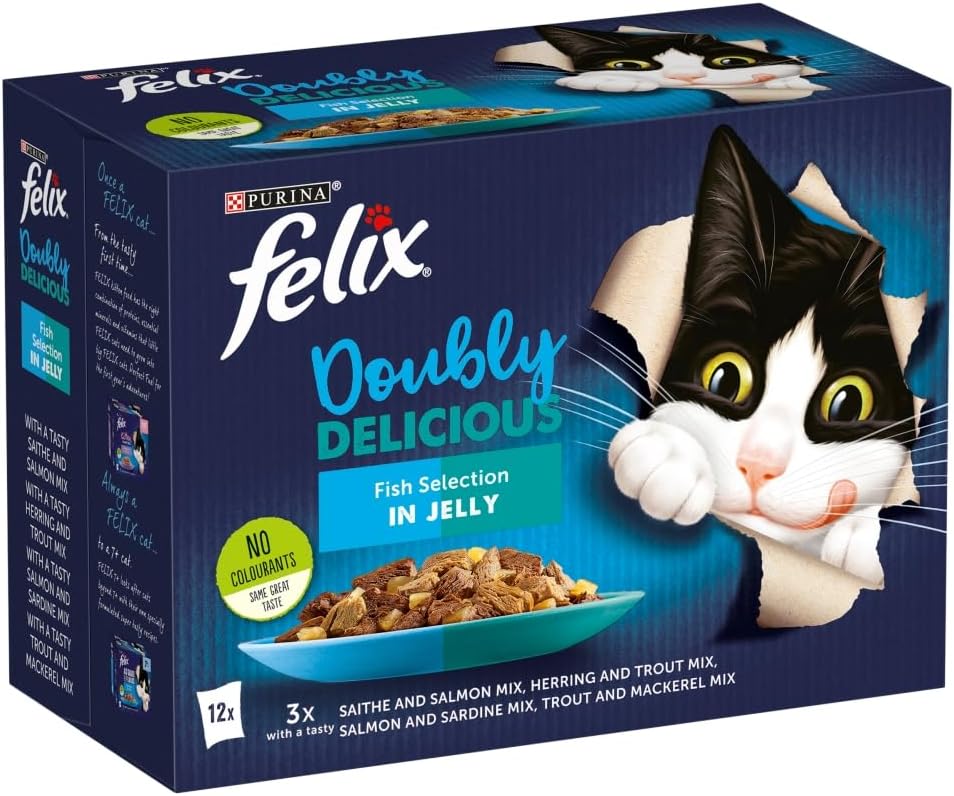 FELIX Doubly Delicious Countryside Selection in Jelly Wet Cat Food 40x85g