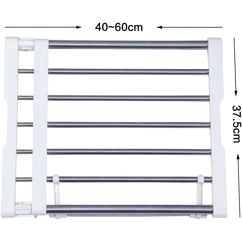 Extendable Closet Shelf Divider 40-60cm Heavy Duty Wardrobe Organiser
